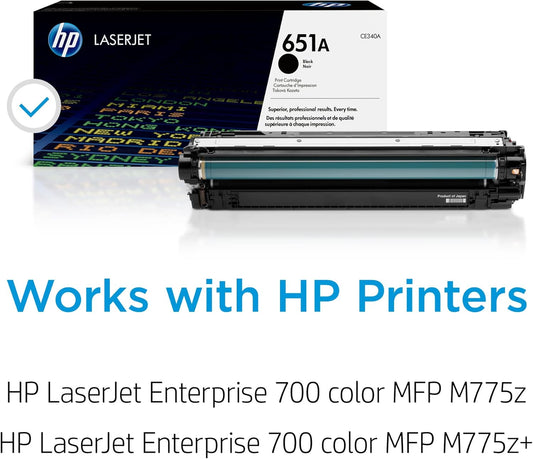 HP 651A Black Toner Cartridge CE340A - Original LaserJet Toner Dubai UAE