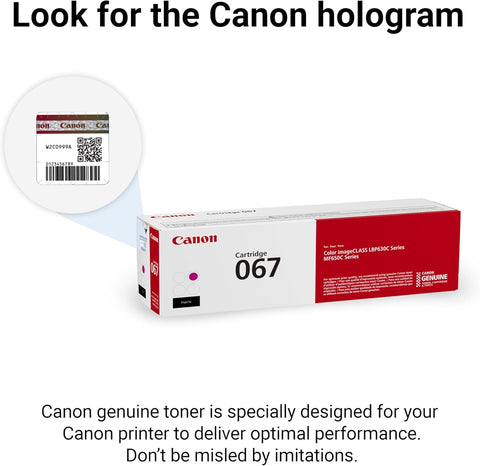 Canon 067 Magenta Toner Cartridge - Original for MF656Cdw, MF654Cdw, LBP633Cdw Printers UAE