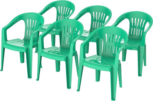 Premium Princess Chairs Set of 6 - UAE Wide Delivery | Dubai Abu Dhabi Sharjah Green