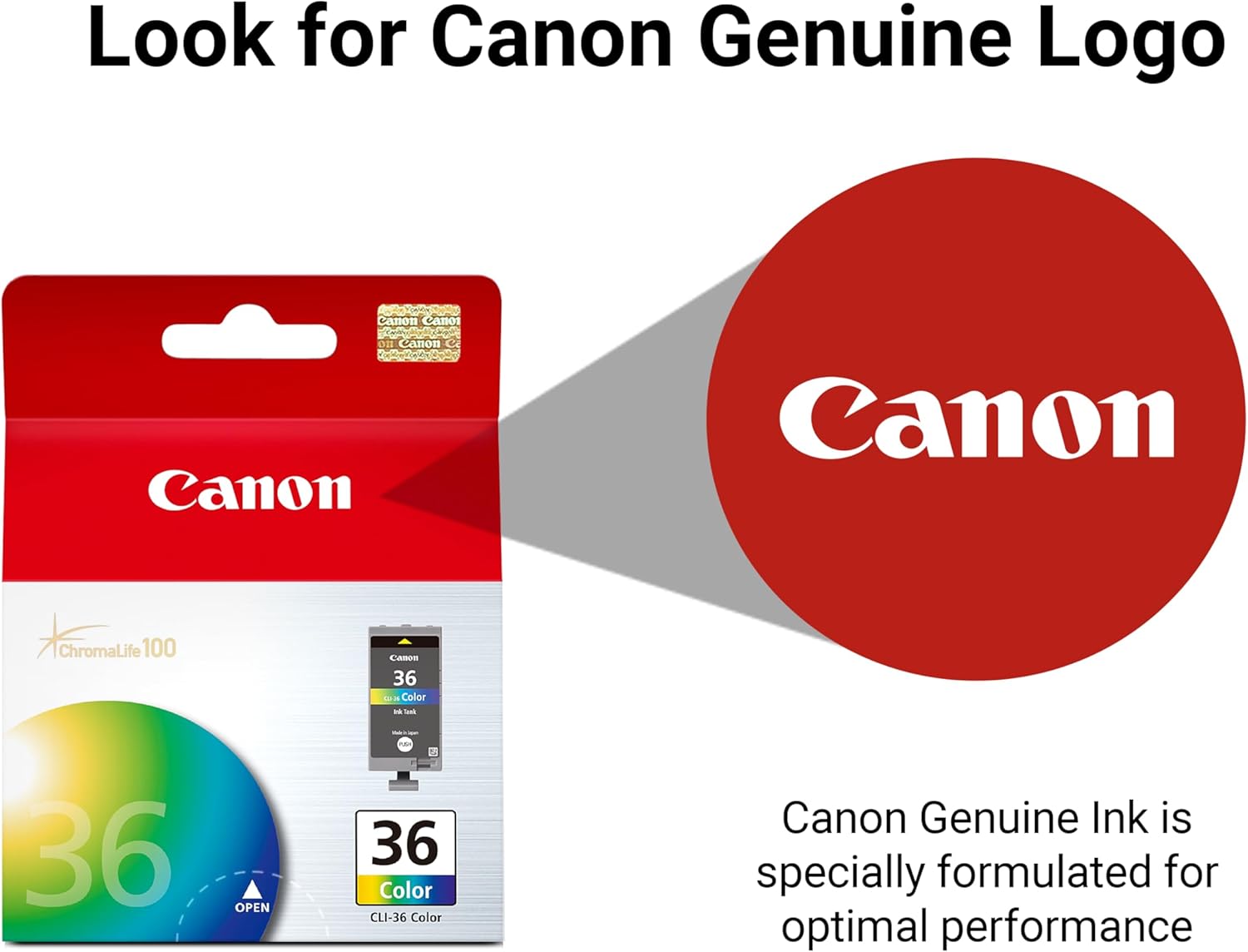 Canon CLI-36 Color Ink Cartridge for Canon Pixma Printers | UAE Fast Delivery