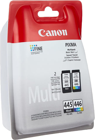 Canon PG-445/CL-446 Original Ink Cartridges Dubai UAE - Black & Color Set