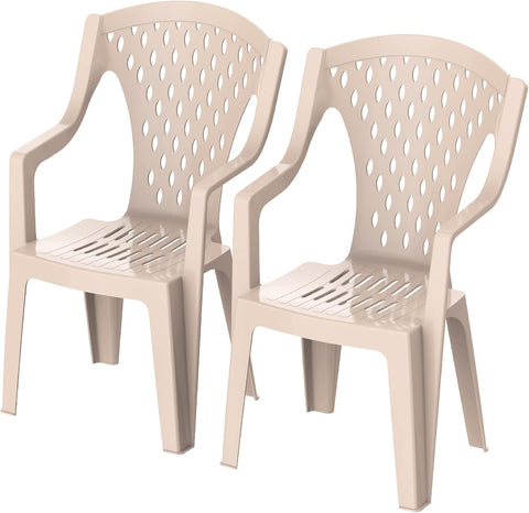 Premium Queen Chair Set of 2 Beige - UAE Wide Delivery | Dubai Abu Dhabi Sharjah