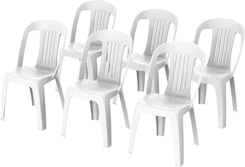 Premium Contessa Chairs Set of 6 - Beige | UAE Delivery to All Emirates