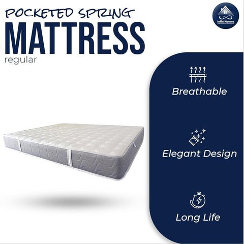 INFINI HOMES Premium High Density Foam Pocket Spring Mattress-INFINI HOMES