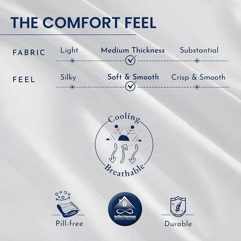 INFINI HOMES Microfiber Duvet - Solid Single 160x200cm Polyester - Soft Lightweight Luxurious