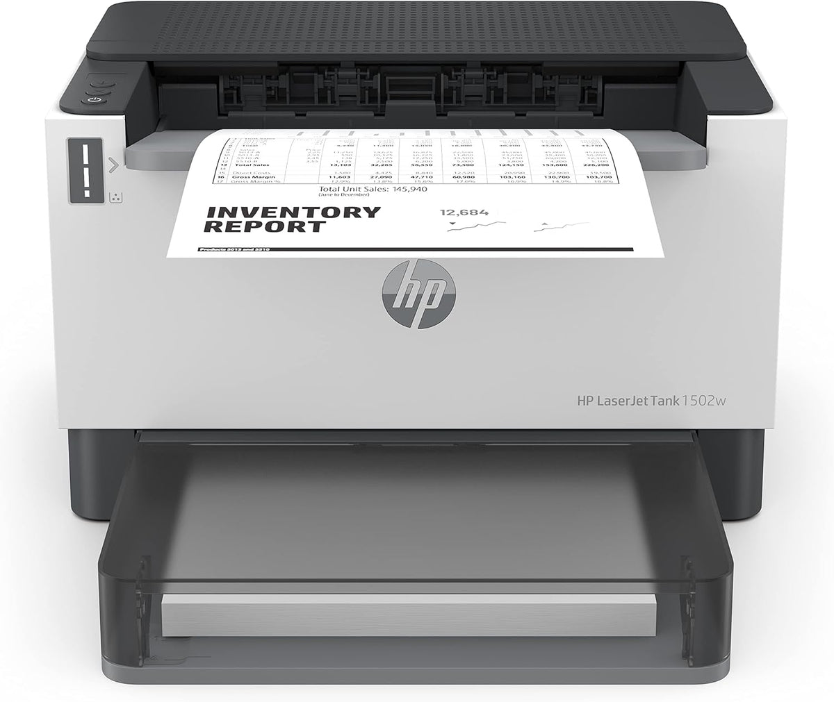 HP LaserJet Tank 1502W Wireless Printer printing inventory report – buy in UAE