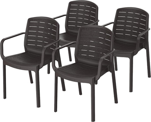 Premium Cedargrain Armchair Set of 4 - UAE Wide Delivery | Dubai Abu Dhabi Sharjah