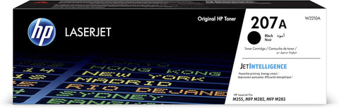 HP 207A Black Original Toner Cartridge W2210A | UAE Delivery to Dubai, Abu Dhabi, Sharjah | LaserJet Pro M255, M282, M283