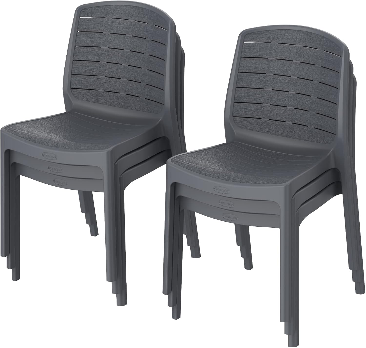 Premium Cedargrain Armless Chairs Set of 6 - UAE Wide Delivery | Dubai Abu Dhabi Sharjah
