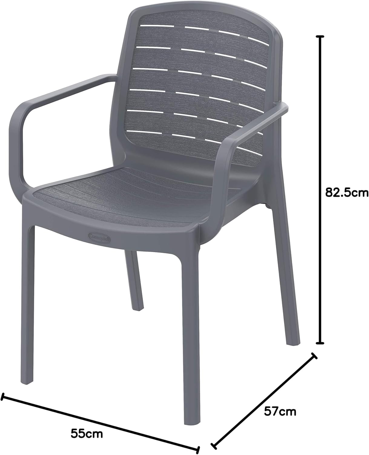 Cedargrain Resin Outdoor Armchair - Premium Patio Furniture UAE | Dubai Abu Dhabi Sharjah