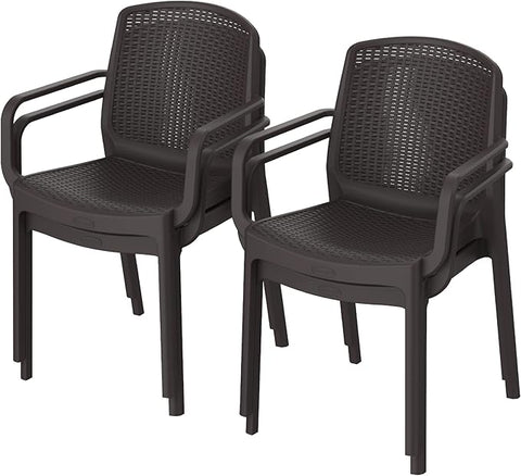 Premium Rattan Outdoor Chair Dark Brown - UAE Wide Delivery | Dubai Abu Dhabi Sharjah