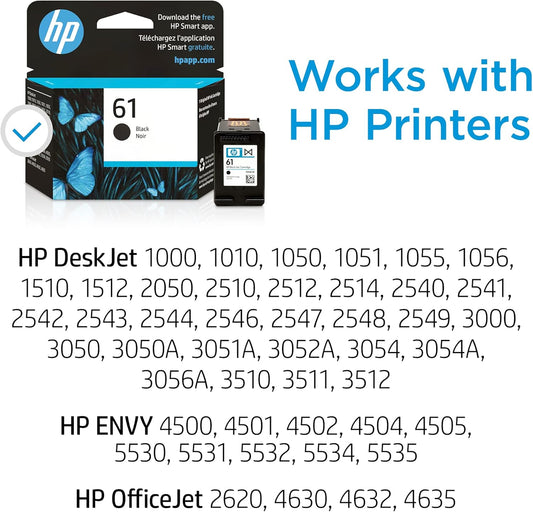 HP 61 Black Ink Cartridge Dubai UAE | Original CH561WN for DeskJet ENVY OfficeJet Printers