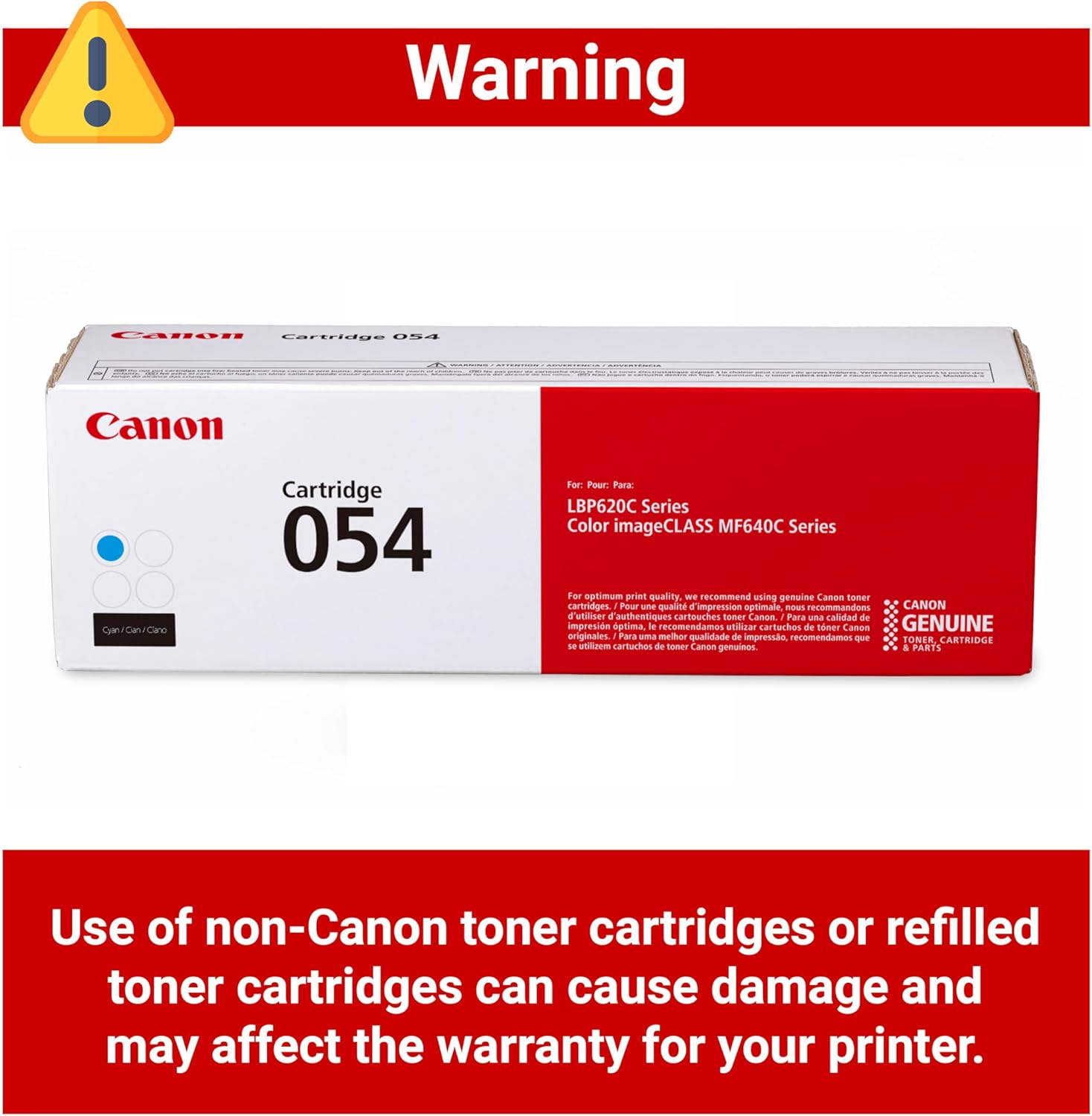 Canon 054 Cyan Toner Cartridge UAE | Original Canon Toner for imageCLASS MF641Cdw MF642Cdw