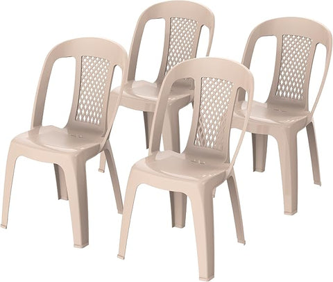 Premium Regal Chairs Set of 4 Beige - UAE Wide Delivery | Dubai Abu Dhabi Sharjah