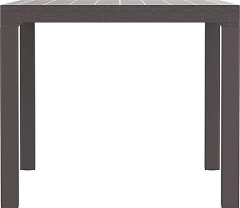 Cedargrain 6 Seater Outdoor Dining Table Dark Brown - Premium Resin Furniture UAE | Dubai Abu Dhabi Sharjah