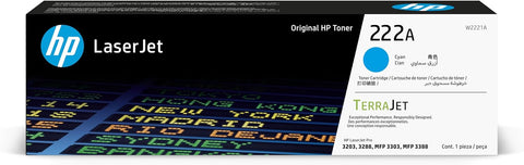 HP 222A Cyan Toner Cartridge Dubai UAE | Original LaserJet Pro 3203 3288 MFP 3303 3388