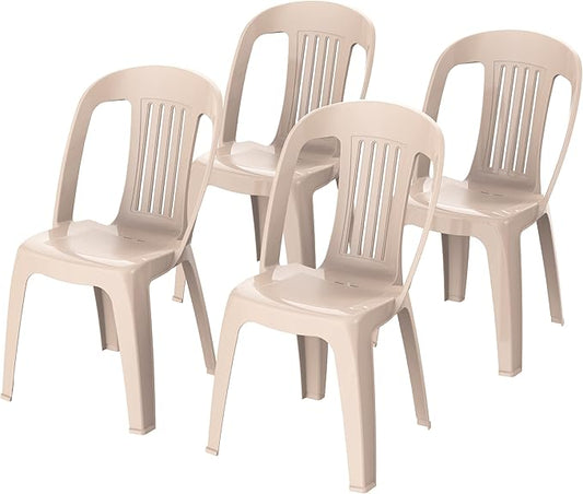 Premium Contessa Chairs Set of 4 Beige UAE | كراسي كونتيسا الفاخرة مجموعة 4 بيج الإمارات | Dubai Abu Dhabi Furniture Delivery