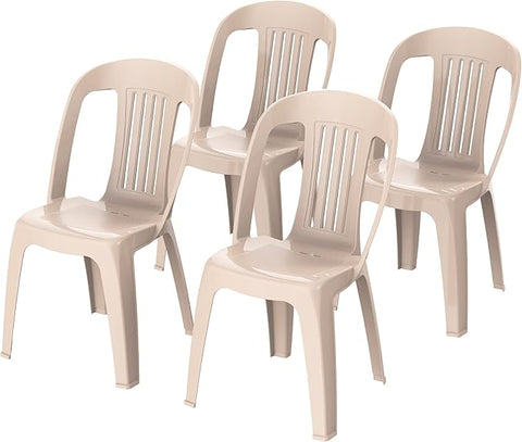 Premium Contessa Chairs Set of 4 - Beige | UAE Furniture Delivery Dubai Abu Dhabi