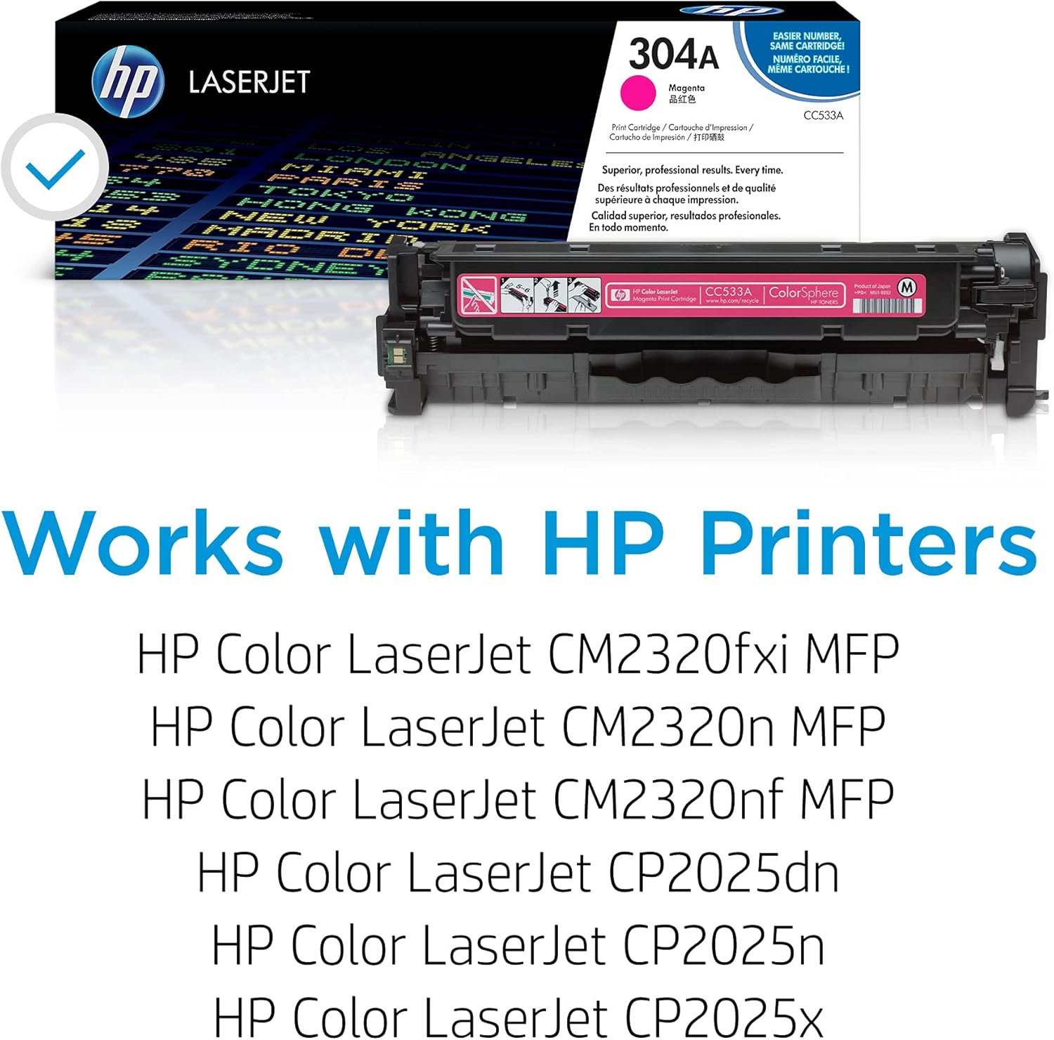 HP 304A Magenta Toner Cartridge UAE | Original LaserJet CC533A - 2500 Pages