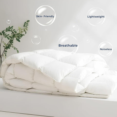 Warm and breathable duvet 