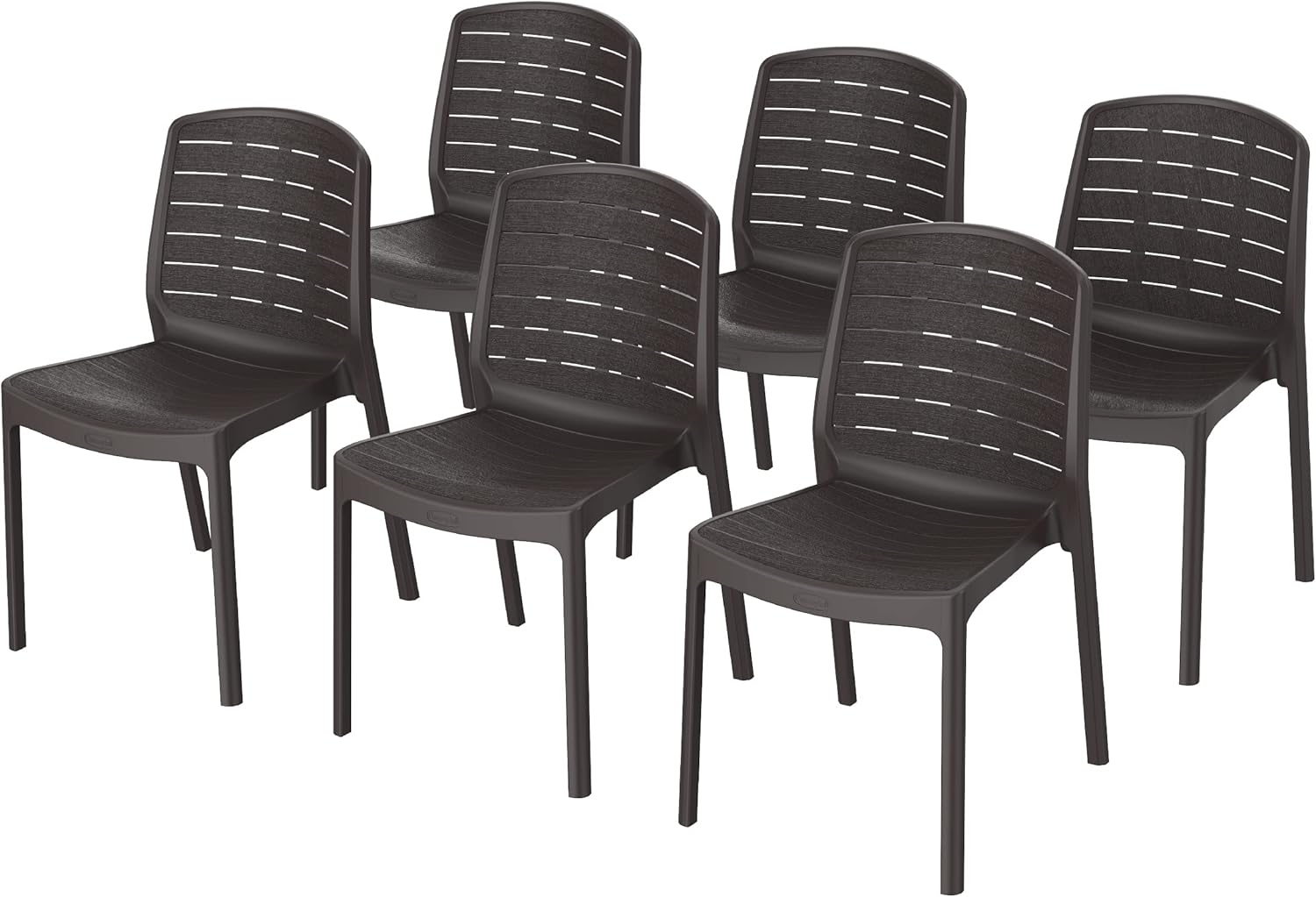 Premium Cedargrain Armless Chairs Set of 6 - UAE Wide Delivery | Dubai Abu Dhabi Sharjah