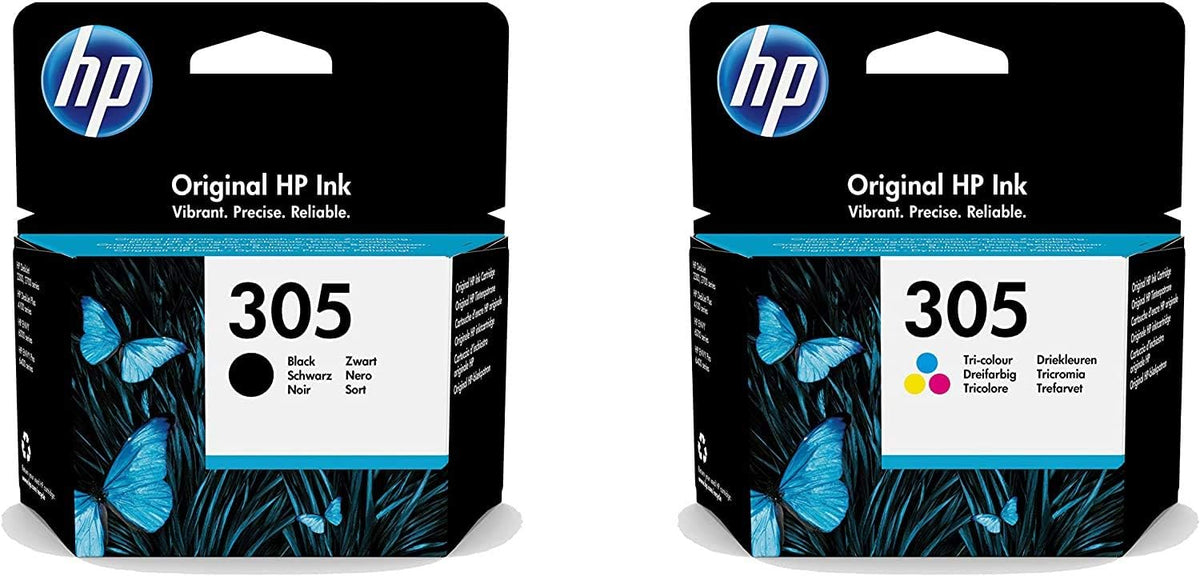 HP 305 Ink Cartridges Black & Color Combo Pack - Original for DeskJet Printers UAE