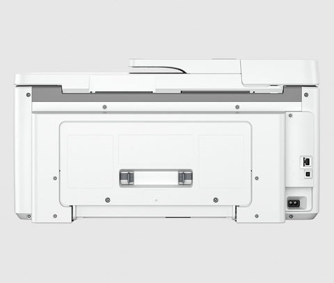 HP OfficeJet Pro 9720 Wide Format Printer rear panel with Ethernet and USB ports, office printer UAE delivery