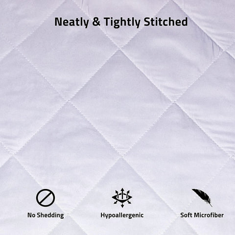 INFINI HOMES Pillow Protectors UAE - Microfiber Zipped Quilted