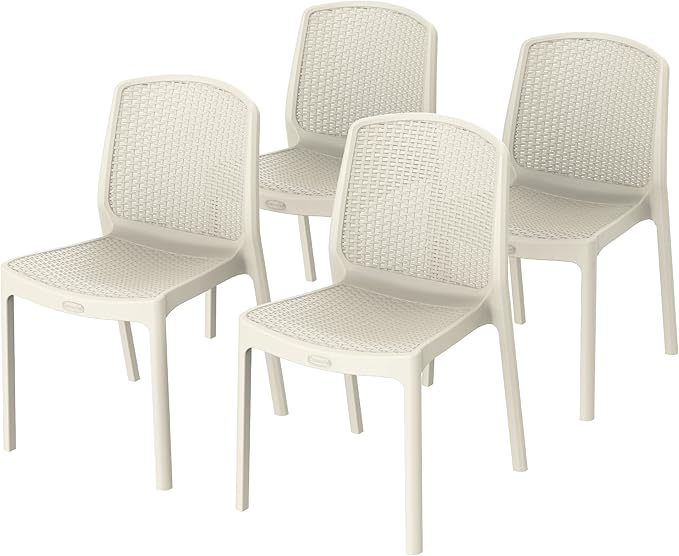 Premium Cedarattan Armless Chairs Set of 4 - UAE Wide Delivery | Dubai Abu Dhabi Sharjah
