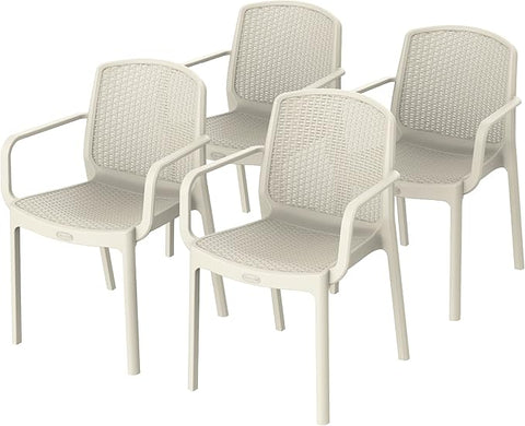 Premium Cedarattan Armchair Set of 4 - UAE Wide Delivery | Dubai Abu Dhabi Sharjah