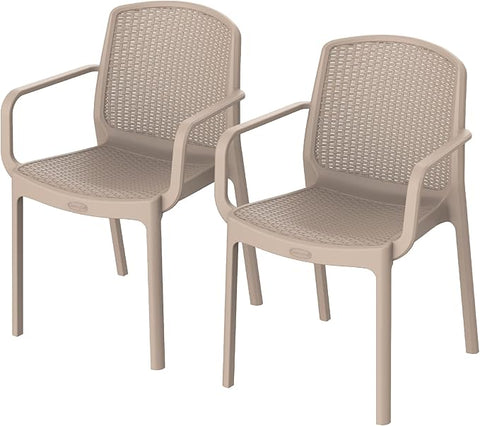 Premium Cedarattan Armchair Set - UAE Wide Delivery | Dark Brown Outdoor Furniture Dubai