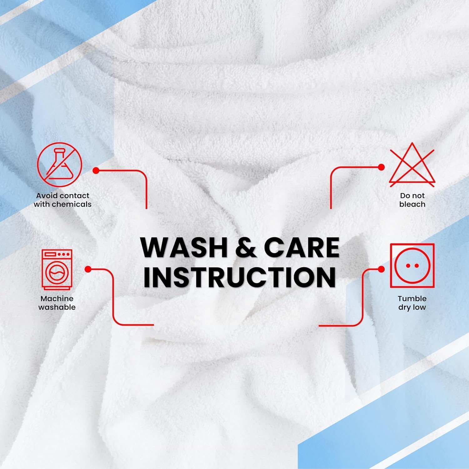 Infini Homes Premium Cotton Bath Towel Set – 8-Piece Luxury 100% Absorbent Towels for Bathroom, Spa & Hotel Use – Includes 2 Bath Towels, 2 Hand Towels & 4 Washcloths – Brilliant White – UAE Home Essentials