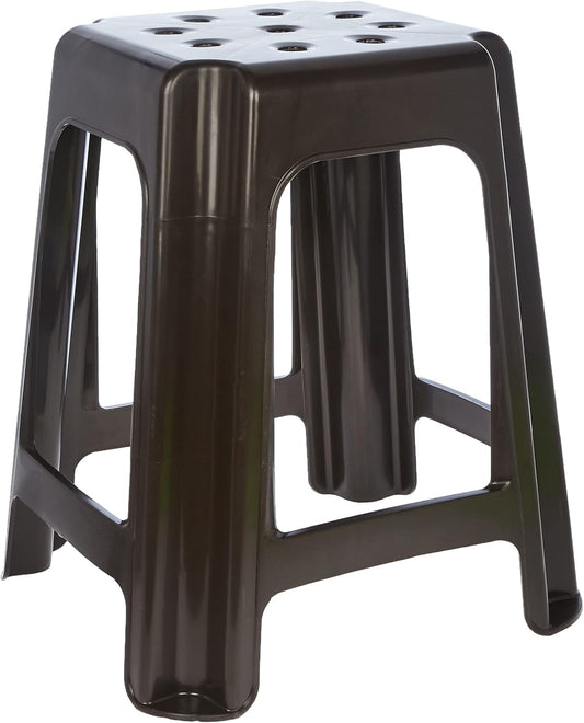 High Stool Square - Premium Plastic Step Stool UAE | Dubai Abu Dhabi Sharjah Dark Brown