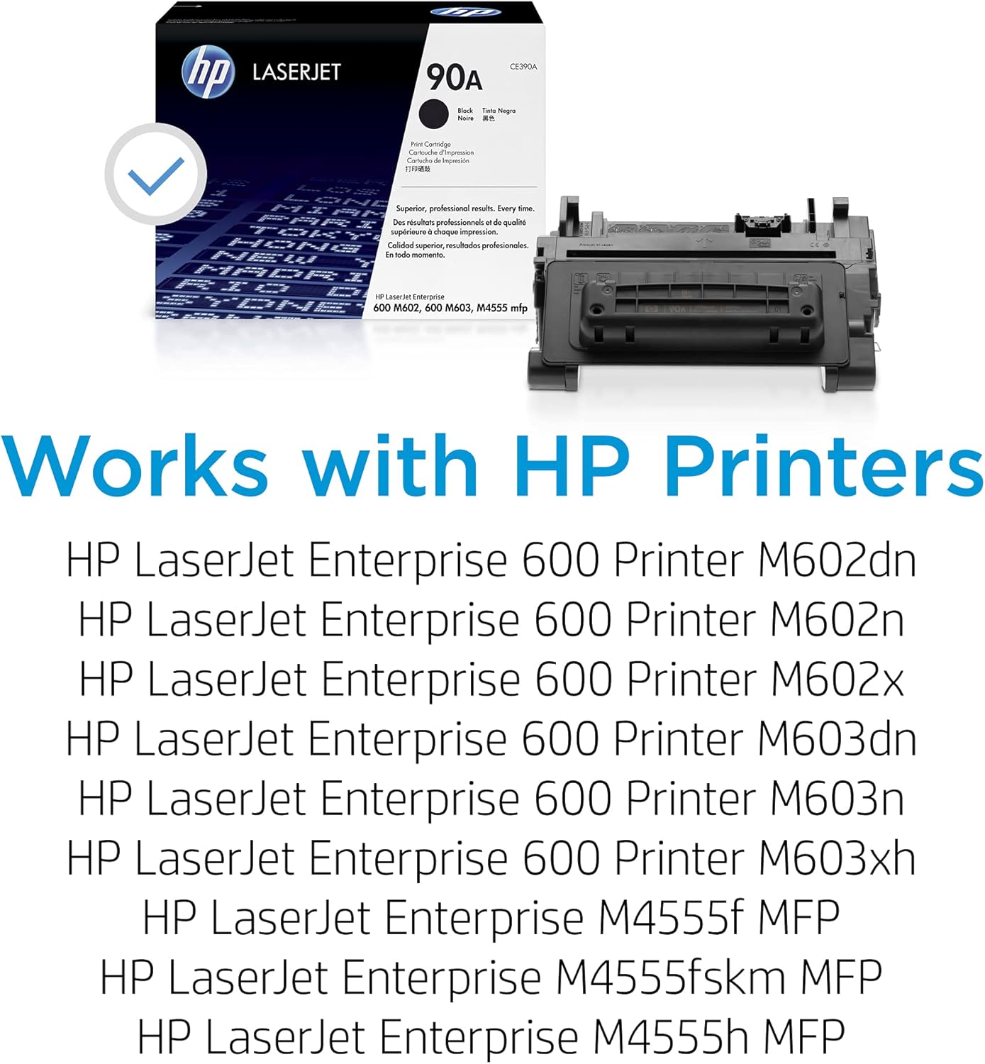 HP 90A Original Black Toner Cartridge CE390A - LaserJet Printer Toner UAE