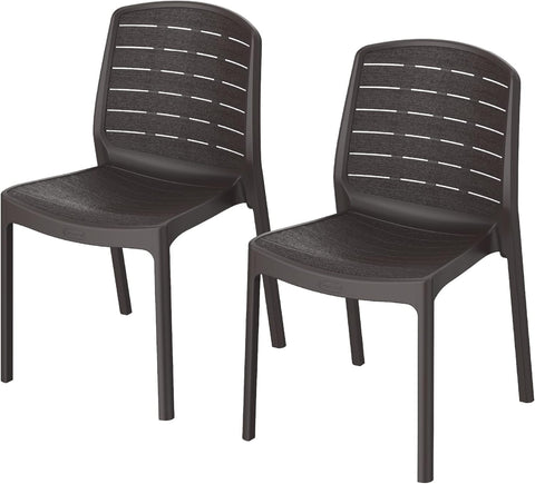 Premium Cedargrain Armless Chairs Set of 2 - UAE Wide Delivery | Dubai Abu Dhabi Sharjah