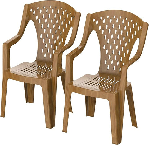 Premium Queen Chair Set of 2 Beige - UAE Wide Delivery | Dubai Abu Dhabi Sharjah