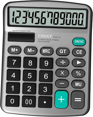 TRULY 837A Pro Metal Calculator - Professional Desktop Calculator