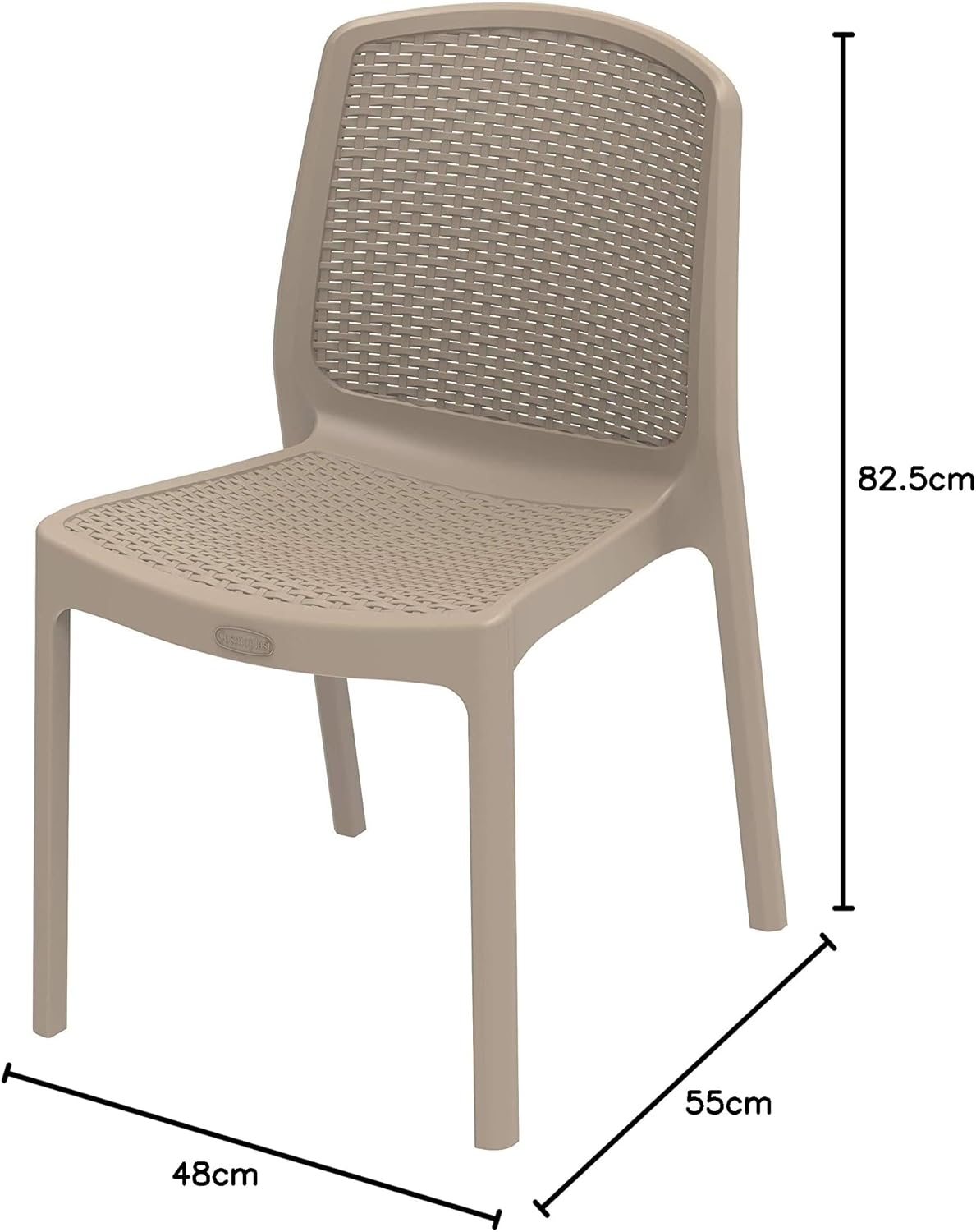 Premium Cedarattan Armless Chair UAE - Weatherproof Outdoor Furniture Dubai Abu Dhabi