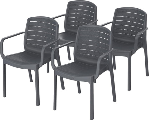 Premium Cedargrain Armchair Set of 4 - UAE Wide Delivery | Dubai Abu Dhabi Sharjah
