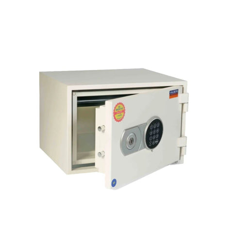 Valberg FRS-32 EL Fire-Resistant Safe – White, Digital + Key Lock System