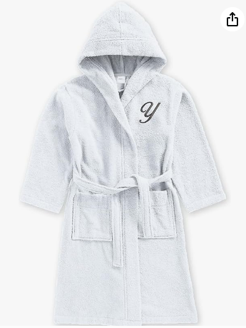 INFINI HOMES Premium Kids Hooded Terry Cotton Bathrobe - Daffodil Collection UAE