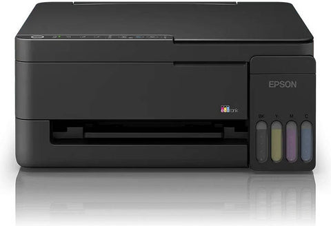 Epson EcoTank L3350 Wireless All-in-One Ink Tank Printer front view with CMYK ink tanks – buy in UAE