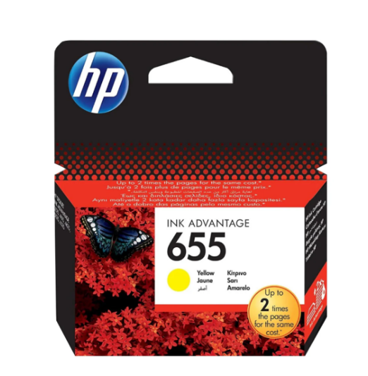 HP 655 Yellow Ink Cartridge CZ112AE - UAE Wide Delivery | Dubai Abu Dhabi Sharjah