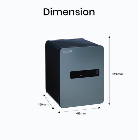 METACEL Fire Resistant Safe MC-040PR Green - Digital Lock & Fingerprint - UAE Delivery