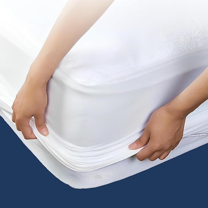 INFINI HOMES 200x200 Waterproof Mattress Protector Cover – Breathable | UAE