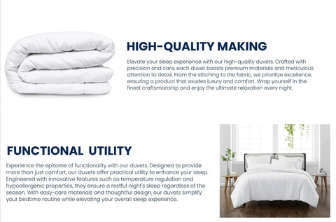 Ultra-plush microfiber duvet 