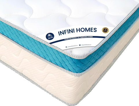 INFINI HOMES Premium High Density Foam Pocket Spring Mattress-INFINI HOMES