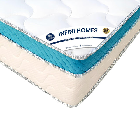 INFINI HOMES Premium High Density Foam Pocket Spring Mattress-INFINI HOMES