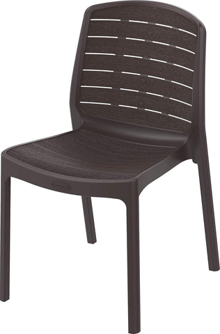 Cedargrain Resin Outdoor Armless Chair - Premium Furniture UAE | Dubai Abu Dhabi Sharjah
