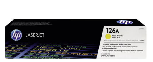 HP 126A Yellow Toner Cartridge CE312A - UAE Delivery to Dubai, Abu Dhabi & All Emirates